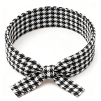 5Pcs Classic Houndstooth Fabric Bow Wristband